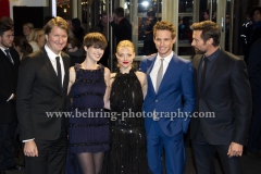 Hugh Jackman, Anne Hathaway, Amanda Seyfried, Eddie Redmayne, Tom Hooper, attend the Red Carpet and Press Conference of LES MISERABLES during 63rd Berlinale International Film Festival at Friedrichstadt Palast on February 09, 2013 in Berlin, Germany, (Photo: Christian Behring, www.christian-behring.com)