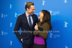 Susanne Bier (Regisseurin/ Director), Tom Hiddleston ( Schauspieler/ Actor), attends the "The Night Manager" - red carpet during 66th Berlinale International Film Festival at the Haus der Berliner Festspiele, 18.02.16 in Berlin, Germany,(Photo: Christian Behring, www.christian-behring.com)