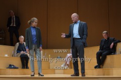 Martin Rentzsch, Christine Schönfeld, "GOTT", Berliner Ensemble, Berlin, Deutsche Urauffuehrung am 10.09.2020 (Photo: Christian Behring)