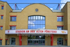 Stadion An der Alten Försterei, Spielstätte des 1. FC Union Berlin, Eingang zur Haupttribüne, "STADTANSICHTEN", An der Wuhlheide 263, Berlin, 07.05.2020