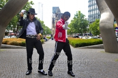 "BEAT IT", Dantanio Goodman und Koffi Missah werden ab dem 29. August 2018 (Preview 28. August 2018) den erwachsenen und jungen Michael Jackson darstellen. Photo Call, Berlin, 15.06.2018 (Photo: Christian Behring)