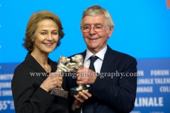 Charlotte Rampling (Silver Bear For Best Actress for 45 YEARS), Tom Courtenay (Silver Bear For Best Actor for 45 YEARS), attends the "Award Winners" - Press Conference during 65th Berlinale International Film Festival at the Grand Hyatt Hotel on February 14, 2015 in Berlin, Germany,(Photo: Christian Behring, www.christian-behring.com)