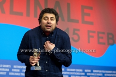 Radu Jude (ex aequo Silver BearFor Best Director for AFERIM!), attends the "Award Winners" - Press Conference during 65th Berlinale International Film Festival at the Grand Hyatt Hotel on February 14, 2015 in Berlin, Germany,