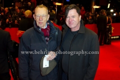 Hark und Uwe Bohm attends the "DJANGO"-Red Carpet at the 67th Berlinale International Film Festival at the Berlinale-Palast on Frebruary 09, 2017 in Berlin, germany