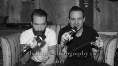 "THE BOSSHOSS", Alec Voelckel und Sascha Vollmer, Interview und Photoshooting im Internashville Studio zum neuen Album "Black Is Beautiful" (Veroeffentlichung am 26.10.2018), Berlin, 26.09.2018,