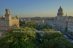 Blick von der Dachterrasse des Hotel Parque Central zum Capitol und Museo Nacional de Bellas Artes, La habana vieja, Havanna, Cuba, 31.01.2015 [(c) Christian Behring, www.christian-behring.com]