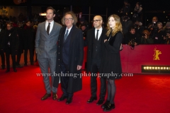 Stanley Tucci (Regisseur, Drehbuchautor/ Director, Screenwriter), Clemence Poesy (Schauspielerin/ Actress), Armie Hammer (Schauspieler/ Actor), Geoffrey Rush (Schauspieler/ Actor), Sylvie Testud (Schauspielerin/ Actress), attends the "FINAL PORTRAIT" - Red Carpet at the 67th Berlinale International Film Festival at the Berlinale-Palast on Frebruary 11.2017 in Berlin, germany