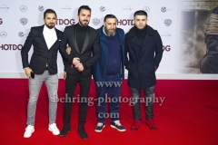 "HOT DOG", Kida Khodr Ramadan mit seinen Bruedern, Roter Teppich zur Welt-Premiere im Cine Star Potsdamer Platz, Berlin, 09.01.2018,