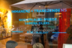"IMMANENZ und TRANSZENDENZ", Nicoleta Albei-Wigger, Vernissage Galerie F37, Berlin, 06.09.2017 (Photo: Christian Behring)