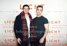 "LICHT", Jonathan Elias Weiske und Gast, Roter Teppich zur Berlin-Premiere im Delphi Filmpalast, Berlin, 17.01.2018 (Photo: Christian Behring)