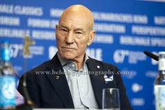 Patrick Stewart (Schauspieler/ Actor), attends the "LOGAN"- Photo call and Press Conference during 657th Berlinale International Film Festival at GRAND HYATT on February 17, 2017 in Berlin, Germany (Photo: Christian Behring, www.behring-photography.com)