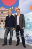 "OLYMPIA 2018", Photo call zm Olympia-Programm von ARD und ZDF, ZDF-Team mit Toni Innauer, Norbert Koenig, Radisson Blu Hotel, Berlin, 12.12.2017,