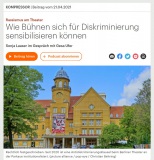 "Rassismus am Theater", Deutschlandfunk vom 21.04.2021