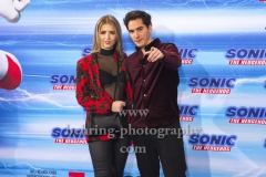 Francois Goeske und Carla Bellgardt, "SONIC Fan and Family Event", Blue Carpet Photocall, Zoo Palast, Berlin, 28.01.2020,