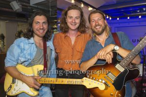 Sam Teskey (guitar, vocals), Liam Gough (drums), Josh Teskey (vocals, guitar), "The TESKEY BROTHERS", Showcase, Promotiontermin bei Universal Music, Berlin, 11.07.2019