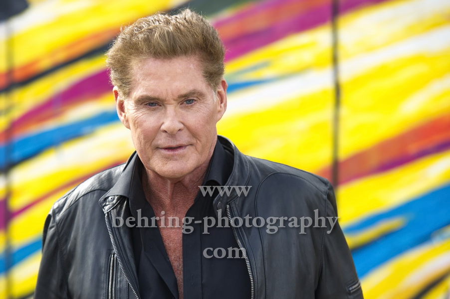 DAVID HASSELHOFF - UP AGAINST THE WALL – MISSION MAUERFALL, Photocall, East Side Gallery, Berlin, 17.09.2019