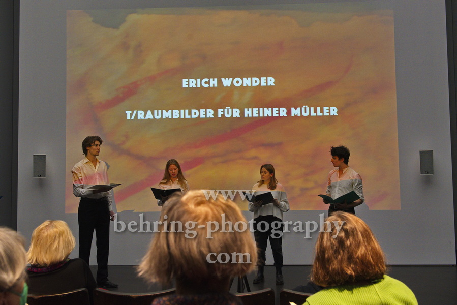 Erich Wonder – T/Raumbilder für Heiner Müller, Ausstellung, Akademie der Künste, Berlin, 19.01.2022